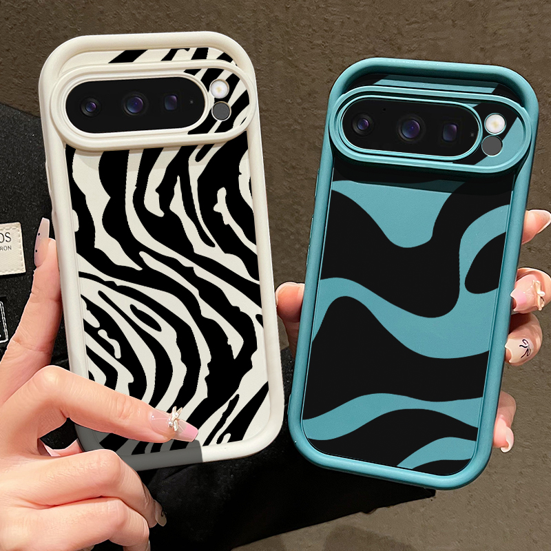 Google Pixel 8A - Zebra Stripe Pattern TPU Phone Case