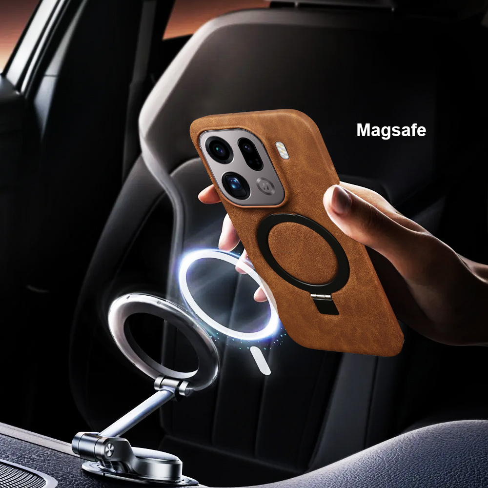 Magnetic Bracket Ring Leather  - огляд і ціна Oppo Find X8