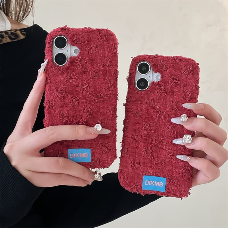 Angora Red Fuzzy Phone Case fo - огляд і ціна Apple Iphone 15 Pro Max