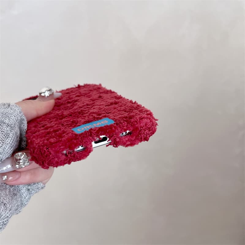Angora Red Fuzzy Phone Case fo - огляд і ціна Apple Iphone 15 Pro Max